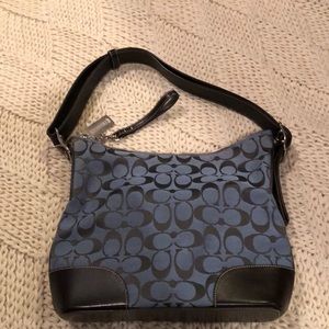 Blue Coach shoulder bag
